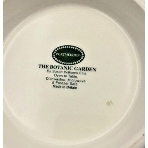 Portmeirion Botanic Garden 7 3/4" Coral Jug Pitcher Sweet William/Pansy England - Picture 6 of 8